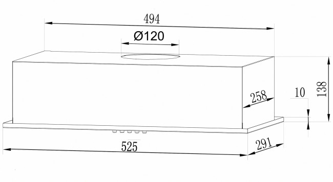 Встраиваемая вытяжка Lex GS Bloc Light 600 Black Встраиваемая вытяжка Lex GS Bloc Light 600 Black