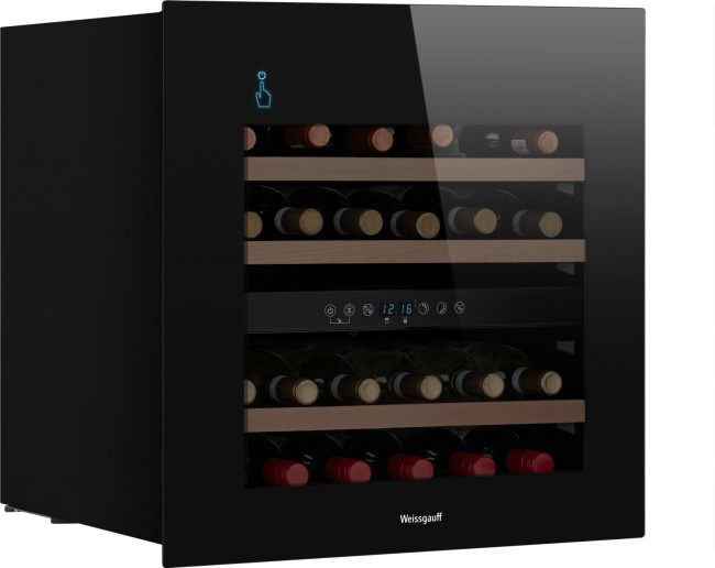 Встраиваемый винный шкаф Weissgauff WWCI-36 DB DualZone Встраиваемый винный шкаф Weissgauff WWCI-36 DB DualZone