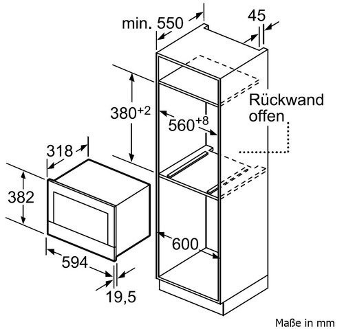 Встраиваемая микроволновая печь Bosch BFL634GB1