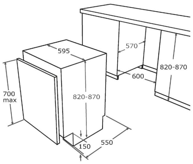 Встраиваемая посудомоечная машина Nardi LSI6012SH Встраиваемая посудомоечная машина Nardi LSI6012SH