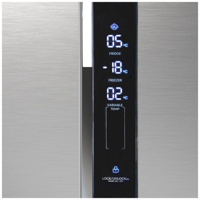 Холодильник Ginzzu NFK-475 стальной