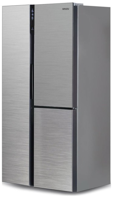 Холодильник Ginzzu NFK-475 стальной