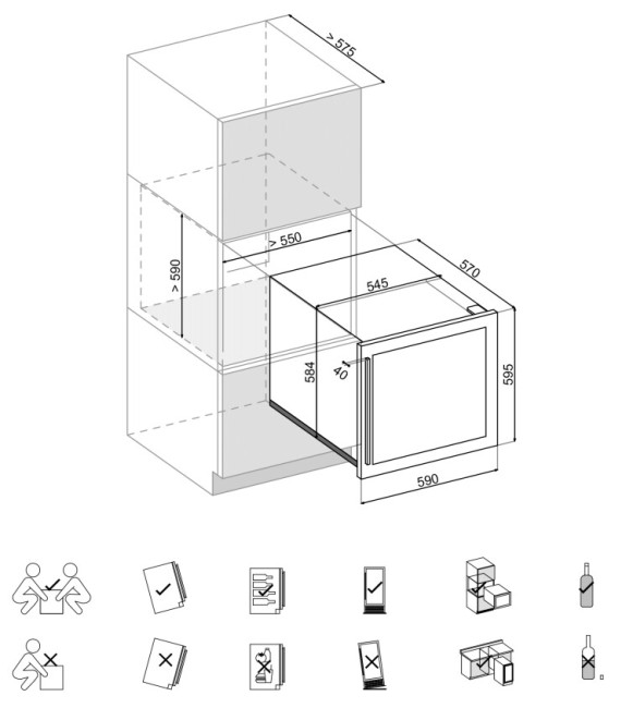 Винный шкаф Dunavox DAVS-25.63DB