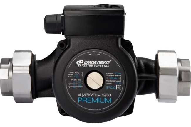 Насос циркуляционный Джилекс Циркуль 32/80 Premium (3281) Насос циркуляционный Джилекс Циркуль 32/80 Premium (3281)