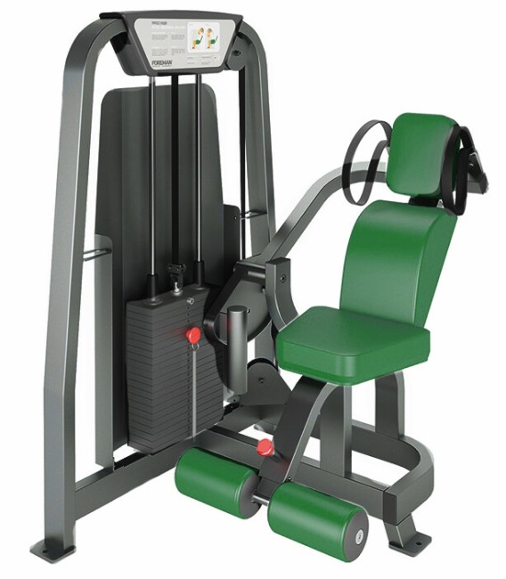 Силовой тренажер Foreman FS-501 (пресс сидя) темно-серебряный/зеленый