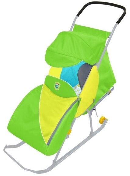 Санки-коляска Ника Тимка Премиум (ТП) салатовый