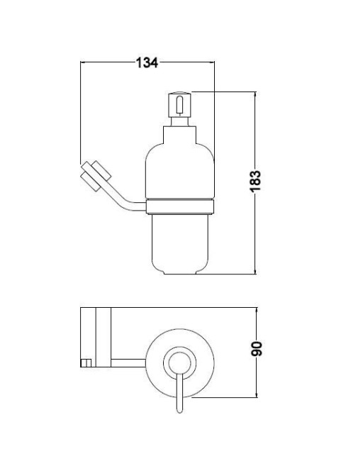 Диспенсер настенный Schein Watteau 122D-R (керамика) Диспенсер настенный Schein Watteau 122D-R (керамика)
