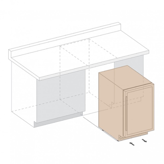 Встраиваемый винный шкаф Dunavox DAU-39.121DSS