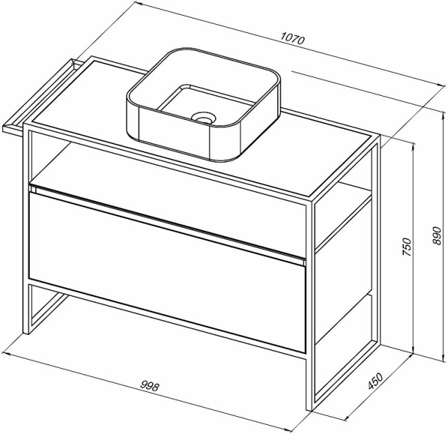 Тумба ALLEN BRAU PRIORITY 100, papyrus white matt (1.31003.PWM) Тумба ALLEN BRAU PRIORITY 100, papyrus white matt (1.31003.PWM)