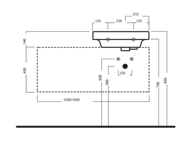 Раковина Hatria YXFB01