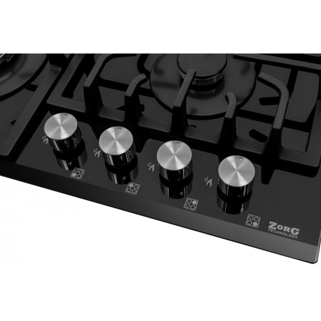 Встраиваемая газовая варочная поверхность ZorG H6003P051S black