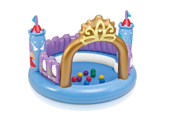 Игровой центр с 10 мячами и игрушкой Intex Замок Принцессы 48669