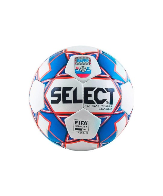 Мяч футзальный Select SUPER LEAGUE АМФР FIFA №4 белый/синий/красный Мяч футзальный Select SUPER LEAGUE АМФР FIFA №4 белый/синий/красный