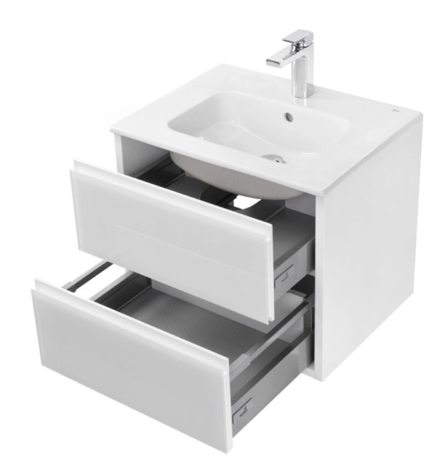 Тумба под раковину Aquaton Римини 60 (1A226601RN010) белый глянец