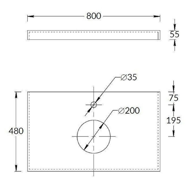 Столешница Kerama Marazzi Риальто серый лаппатированный CN80.SG560702R