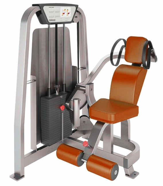 Силовой тренажер Foreman FS-501 (пресс сидя) светло-серебряный/оранжевый