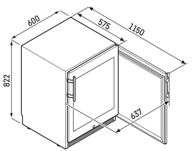 Винный шкаф Liebherr WTes 1672-26 001