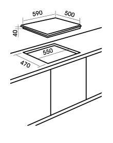 Встраиваемая комбинированная варочная панель MBS PG-641 BL
