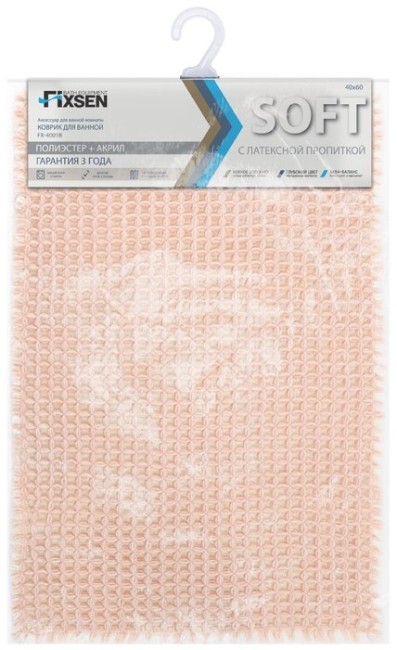 Коврик для ванной Fixsen Soft розовый (FX-4001B)