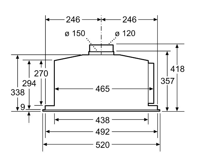 Встраиваемая вытяжка Neff D55ML66N0 Встраиваемая вытяжка Neff D55ML66N0