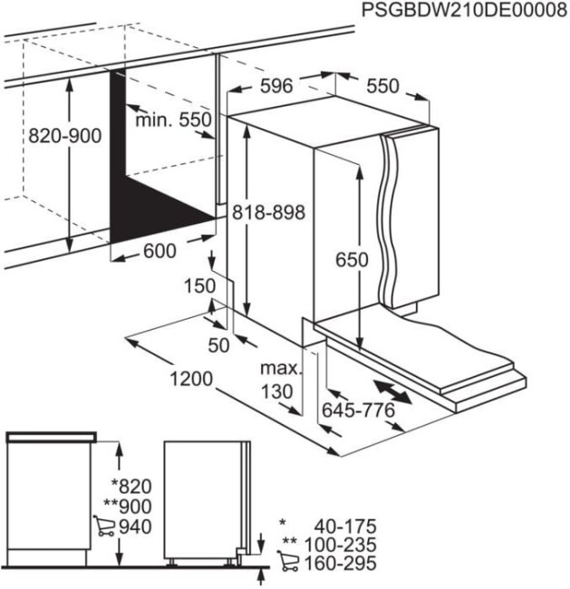 Встраиваемая посудомоечная машина Electrolux EEA717110L