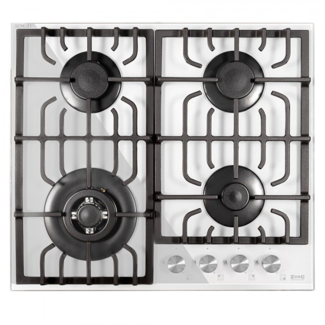 Встраиваемая газовая варочная поверхность ZorG H6003P051S white