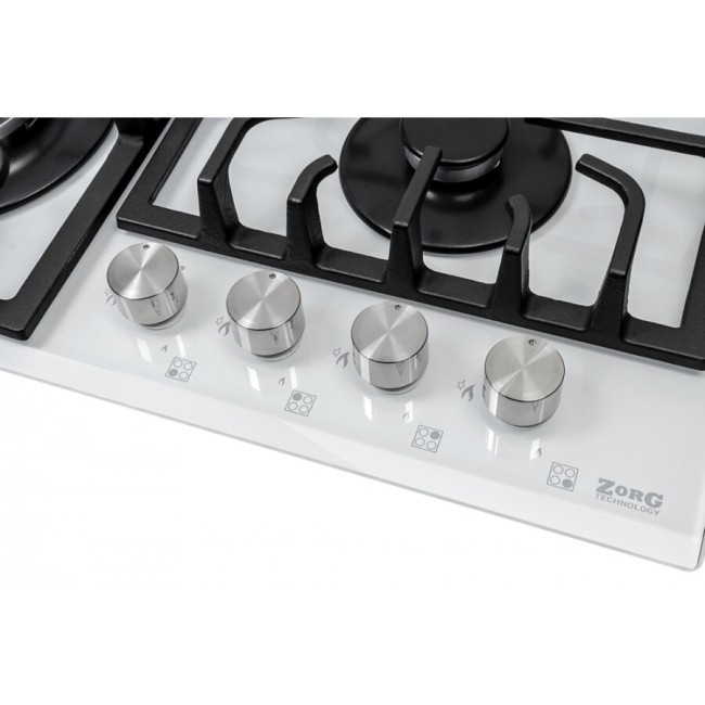 Встраиваемая газовая варочная поверхность ZorG H6003P051S white