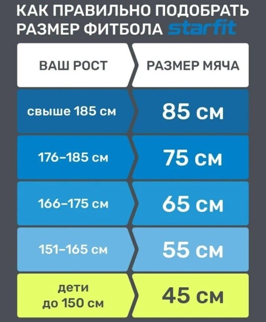 Фитбол Starfit GB-110 75 см серый Фитбол Starfit GB-110 75 см серый