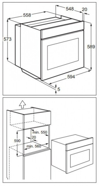 Встраиваемый электрический духовой шкаф Electrolux EOB 93402 AX