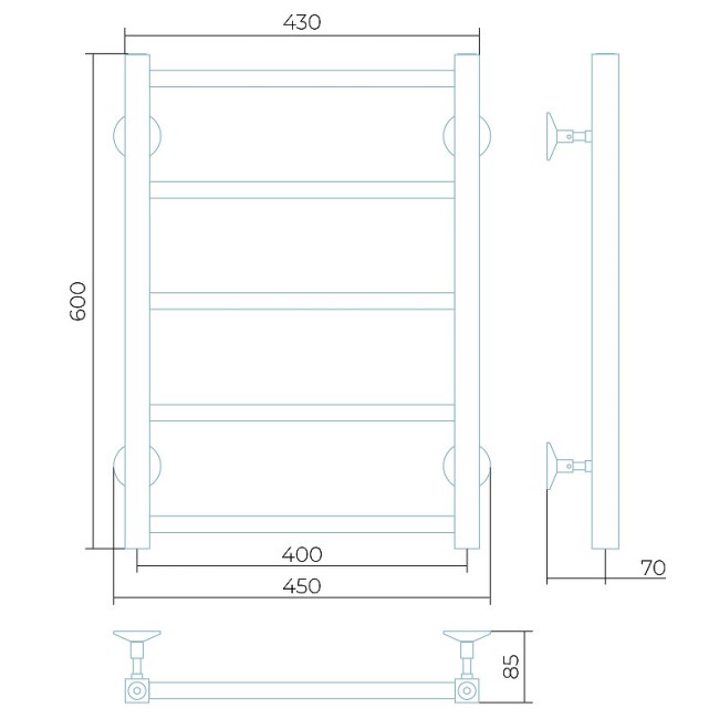 Водяной полотенцесушитель Larusso Феличия П5 (4670078535399) Водяной полотенцесушитель Larusso Феличия П5 (4670078535399)