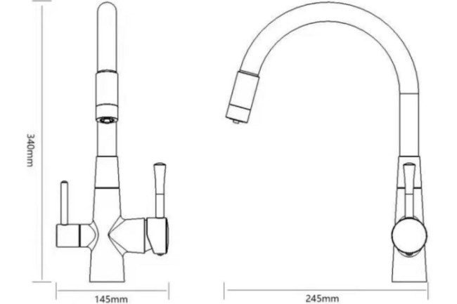 Смеситель для кухни Savol S-L1806L-04