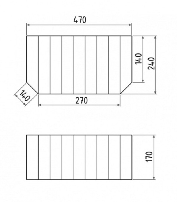 Ступенька для ванны Gemy для высоких ванн (G0001)