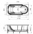 Акриловая ванна Radomir Анабель 4-01-3-0-1-420 золотистый Акриловая ванна Radomir Анабель 4-01-3-0-1-420 золотистый