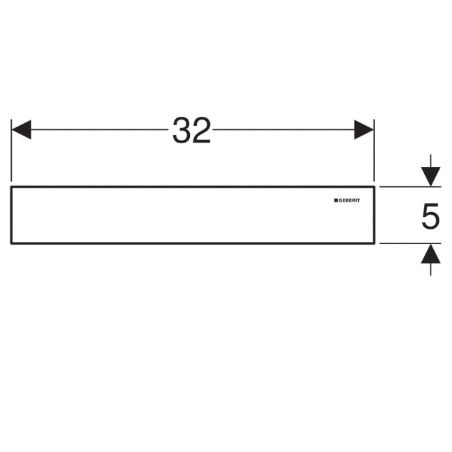 Декоративная решетка Geberit для трапа (154.336.FW.1)