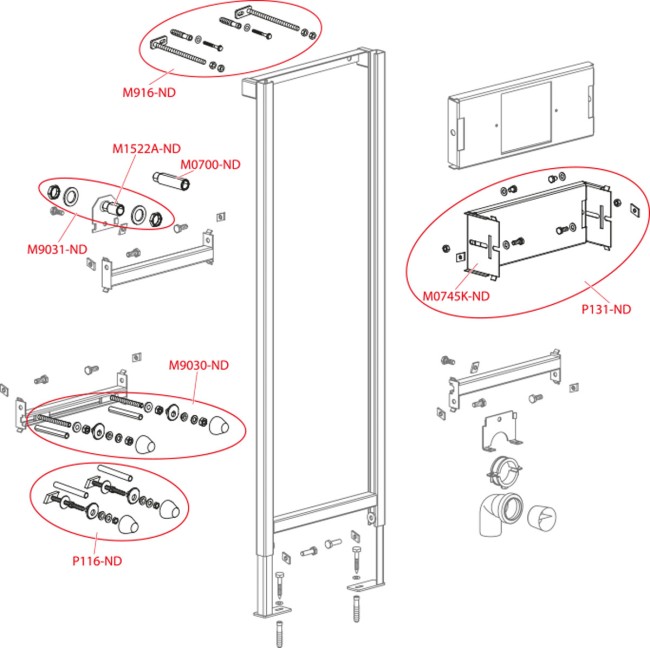 Инсталляция для писсуара Alca Plast A107/1120