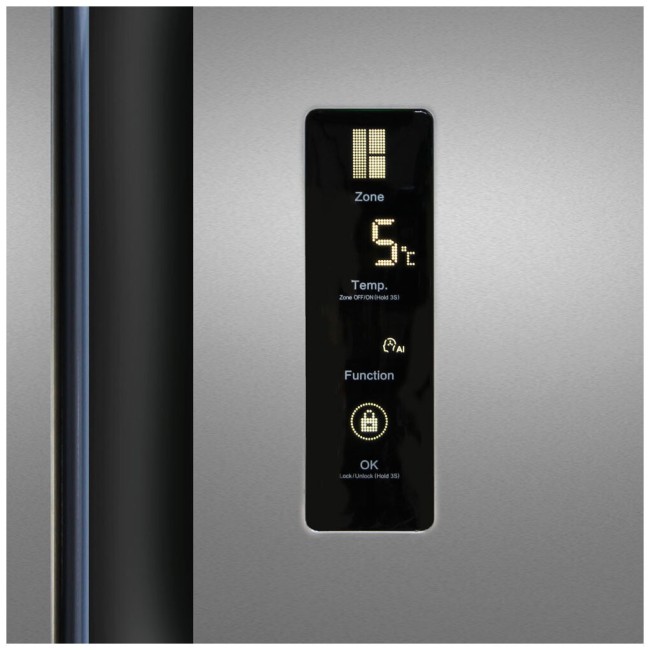 Холодильник Ginzzu NFK-445 стальной