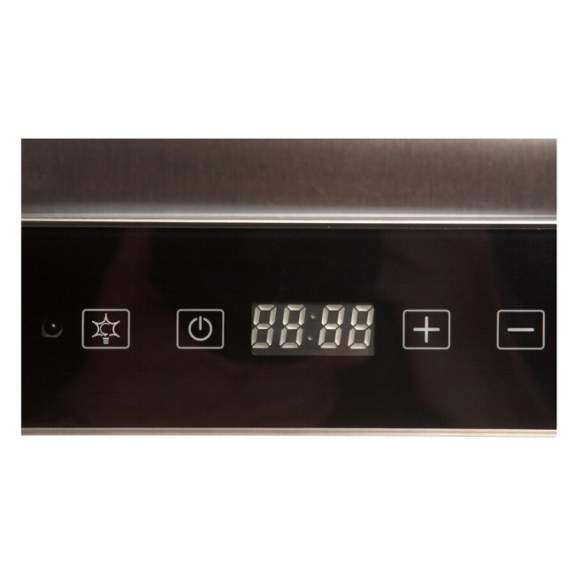 Каминная вытяжка ZorG Stels 750 90 S нержавейка/стекло черное