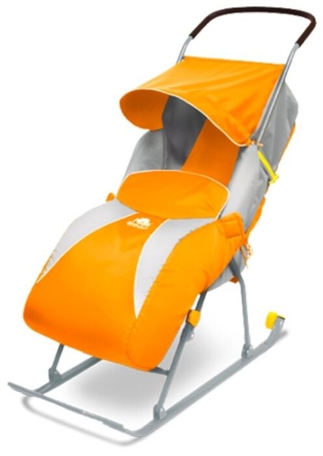 Санки-коляска Ника Тимка 2 Стандарт (Т2С) оранжевый