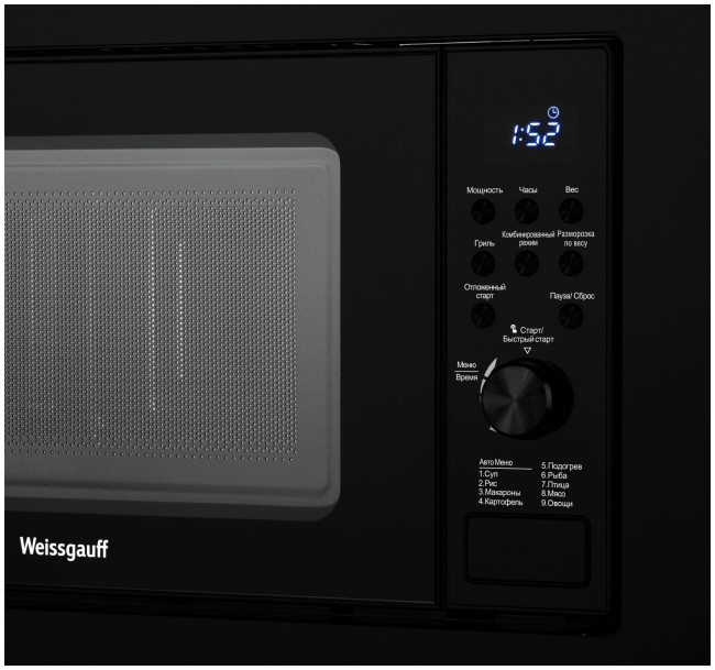 Встраиваемая микроволновая печь Weissgauff HMT-620 BG Grill Встраиваемая микроволновая печь Weissgauff HMT-620 BG Grill