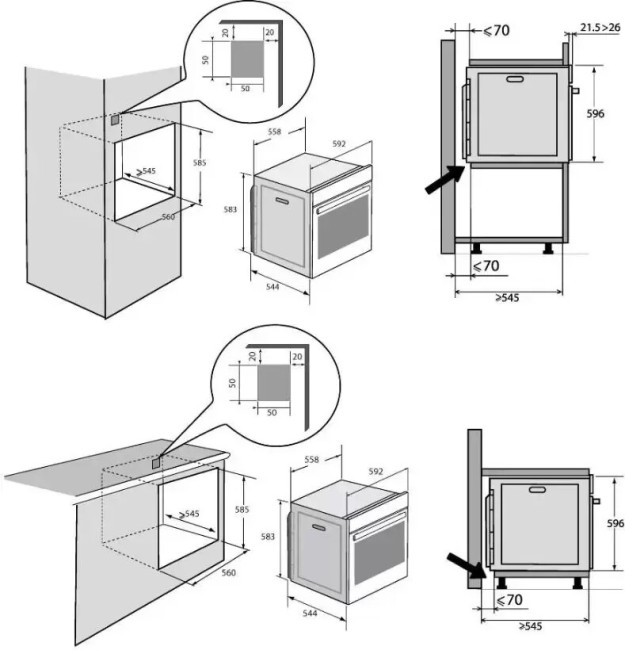 Встраиваемый электрический духовой шкаф Brandt BOP7537LX