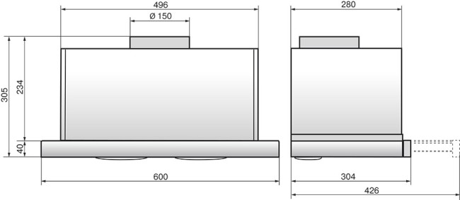 Встраиваемая вытяжка Elikor Интегра S2 60П-700-В2Д белый