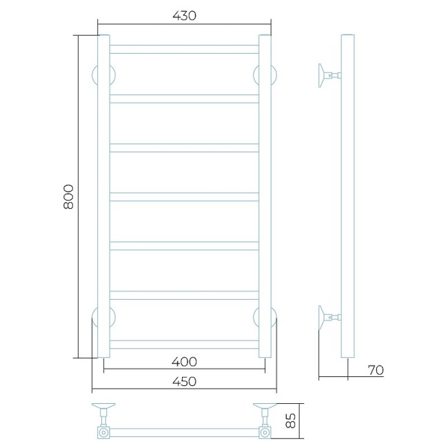 Водяной полотенцесушитель Larusso Феличия П7 (4670078535504) Водяной полотенцесушитель Larusso Феличия П7 (4670078535504)