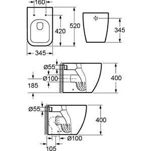 Унитаз Imex Legend Imex (CВ10100) Унитаз Imex Legend Imex (CВ10100)