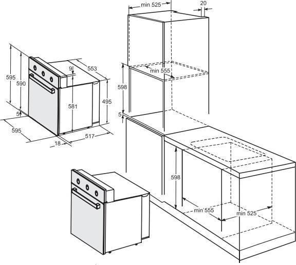 Встраиваемый электрический духовой шкаф Darina 1V5 BDE112 707 B Встраиваемый электрический духовой шкаф Darina 1V5 BDE112 707 B