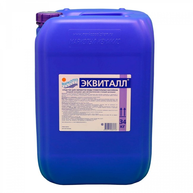 Жидкий коагулянт Маркопул Кемиклс ЭКВИТАЛЛ М33 30 л Жидкий коагулянт Маркопул Кемиклс ЭКВИТАЛЛ М33 30 л