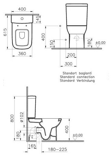 Унитаз напольный Vitra S20 (5512B003-0096) Унитаз напольный Vitra S20 (5512B003-0096)