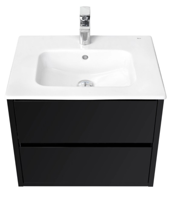 Тумба под раковину Aquaton Римини 60 (1A226601RN950) черный глянец