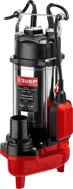 Насос фекальный Зубр НПФ-750 Насос фекальный Зубр НПФ-750