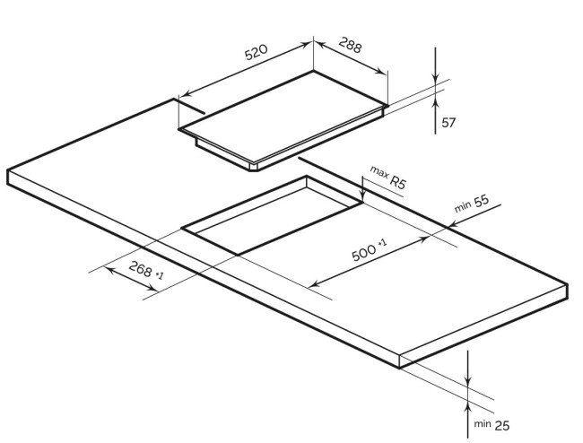 Встраиваемая индукционная варочная панель Lex EVI 320 F DS Встраиваемая индукционная варочная панель Lex EVI 320 F DS