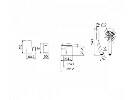 Смеситель для ванны Iddis Cloud CLOSB30i07